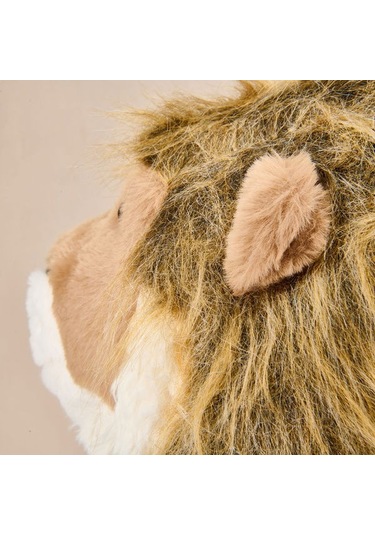 Evidea Soft Ormanların Kralı Aslan Figürlü Yastık - Kahverengi - 30x55 Cm Kahverengi