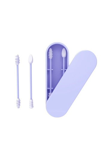 Mufunye Silikon Pamuklu Çubuklar, Yeniden Kullanılabilir, 2 Adet Mavi