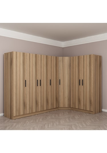 Minar Kale 7 Kapaklı 2 Ç Köşe Dolap Dore 190cm