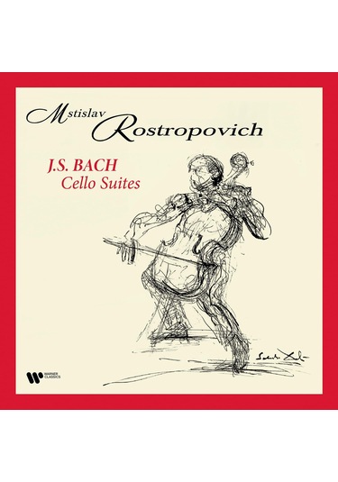 Mstislav Rostropovich - Bach Cello Suites 4 Lp Set Plak
