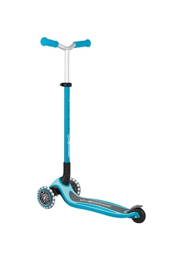 Globber Master Işıklı Katlanabilir Scooter - Okyanus Mavisi Mavi