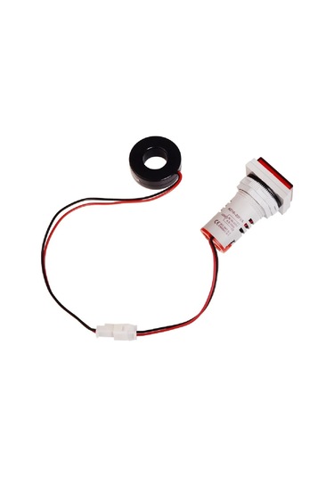 Ac 20-500v 100a Kare Dijital Voltmetre Ampermetre 220v Kırmızı Panel Montaj Led Gösterge Ekran Akım