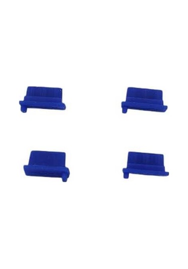 Tüm Usb Portlara Uyumlu Toz Ve Kir Önleyici Usb Soket Koruyucu Tıpa Slikon 4 Adet Mavi