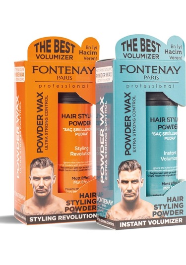 Fontenay Saç Şekillendirici Pudra Toz Wax Mat Effect Ve Ultra Strong 20gr + 1017 Tarak'ı 3'lü Set