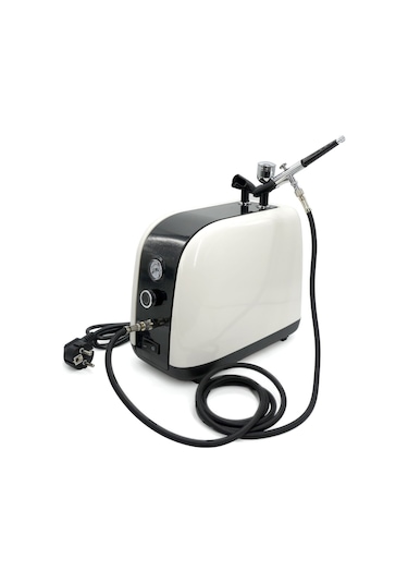 Rox 0067 Profesyonel Airbrush Kompresör Mini Boya Tabancası  Seti