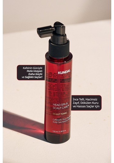 Kundal Scalp Kafein İçerikli Dökülme Karşıtı Saç Derisi Güçlendirici Tonik 100 ML