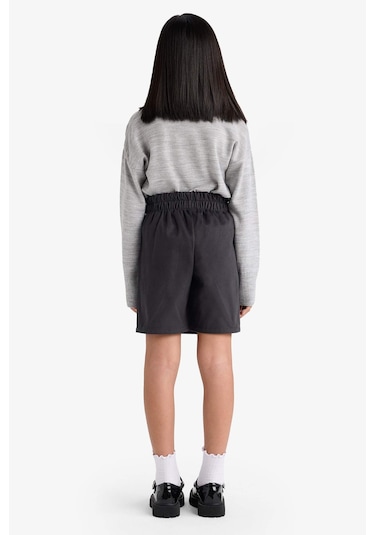 Defacto Kız Çocuk Okula Dönüş Gabardin Etek F1434a825auar213 Antrasit