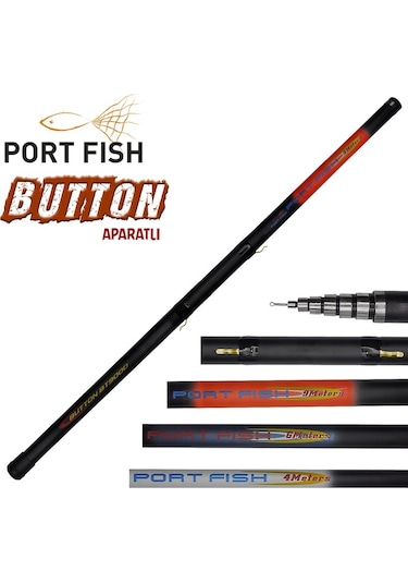 Portfish Button Aparatlı Göl Kamışı 400 CM