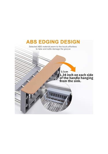 Siyah 1 Adet Drenaj Rafı, Paslanmaz Çelik Mutfak Sepeti, Ev Bulaşıklık, Geri Çekilebilir Lavabo Rafı, 8.81 11.22-18.5 3,7 İnç, Dikdörtgen Lavaboya Uygun Siyah