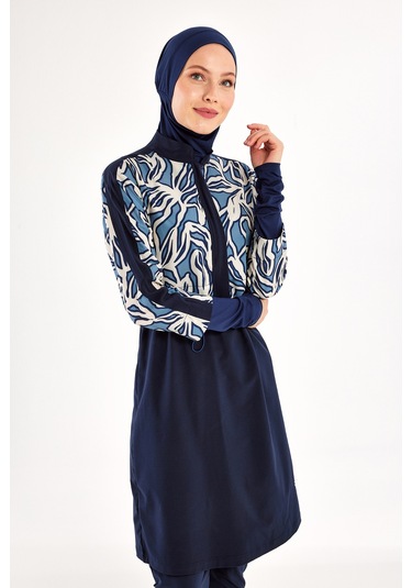 Spor Likra Tam Kapalı Tesettür Mayo 1213 Koyu Lacivert Koyulaci01 Koyu Lacivert