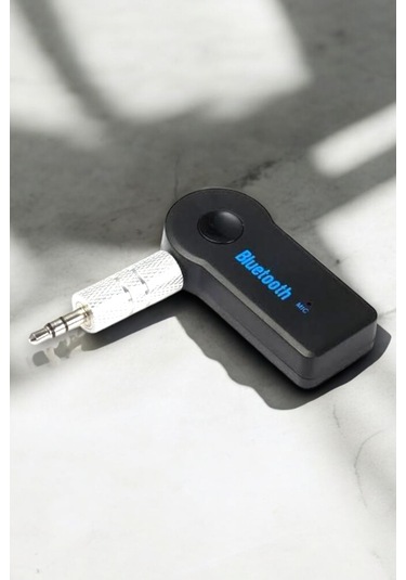 Kablosuz Bluetooth Aux Araç Kiti Siyah Hafıza Kartlı