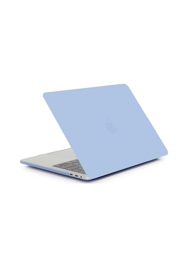 Cbtx Mat Plastik Ön ve Arka Koruyucu MacBook Air 13.3" Laptop Kılıfı  Bebek Mavisi