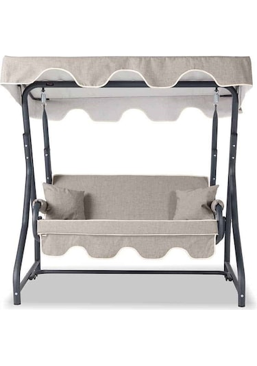 :Morus 2 Kişilik Bahçe Balkon Teras Salıncağı - Kırçıllı Gri