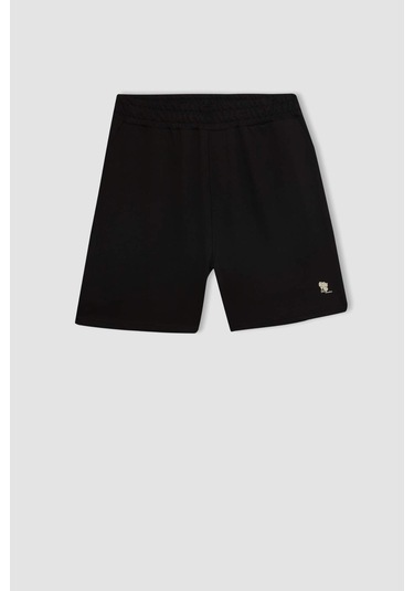 Defacto Slim Fit Dar Kesim Dar Paça Erkek Şort - Siyah A3893AX24HSBK81