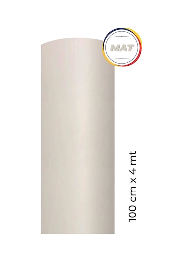 Mat Beyaz Kendinden Yapışkanlı Kaplama Folyosu 100 Cm X 4 Mt