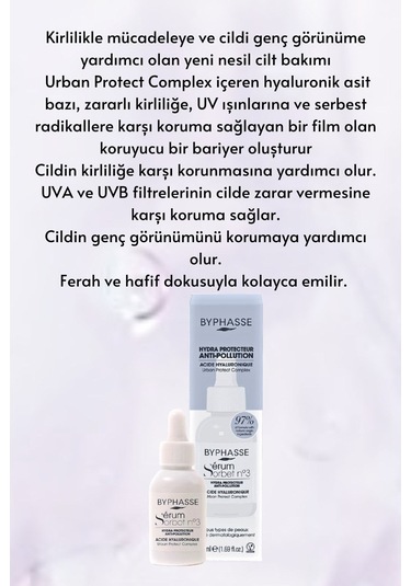Byphasse Kirliliğe Karşı Koruyucu Serum Şerbeti 50 ML