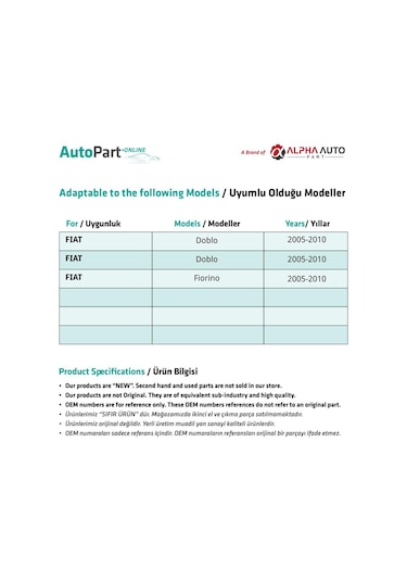 Fiat Doblo 3,doblo 4,fiorino İçin Vites Alt Çanağı