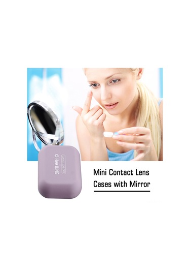 Shineyee Pratik Ve Şık Pembe Lens Kutusu - Yumuşak Kauçuk Kaplama, Gözlük Bakımı İçin İdeal