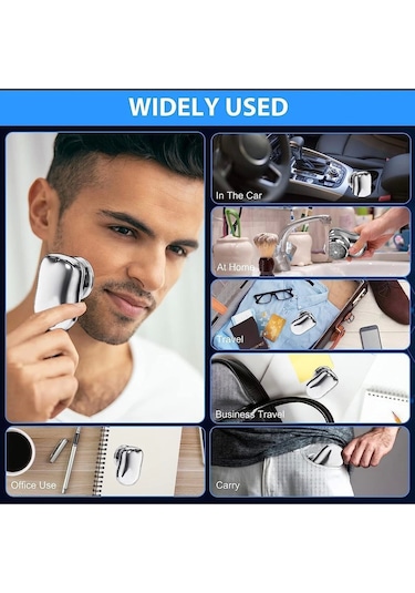 Wintoup Mini Shaver Sıfır Sakal Taşınabilir Şarjlı Tıraş Makinesi Ipx6 Korumalı 4172 Alithestereo