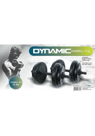 Dynamic Vinly Dumbell Set 15 KG