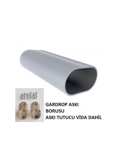 Gardrop Dolap Aleminyum Elbise Askı Borusu 125 Ile 150 Cm Arası
