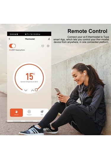 Geeroyoo Geeroyoo Akıllı Wifi Termostat - Su/kazan Isıtma