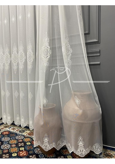 Tül Perde Taç Marka Ziyu Desen 1 Kalite Tt Kumaş-72048 Çok Renkli