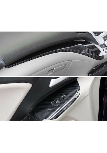 Monyee Siyah Karbon Fiber Vinil Filmi, Yüksek Parlaklık, Hava Kabarcığı Serbest, 150x30cm, Araç Döşeme, Isı Yalıtımı, Dayanıklı