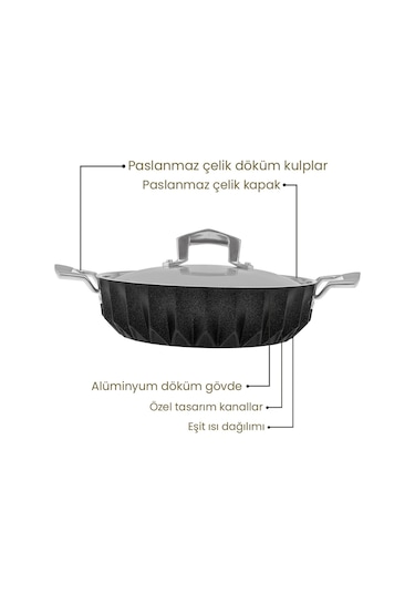 Emsan Diagon 30 CM Karnıyarık Tencere