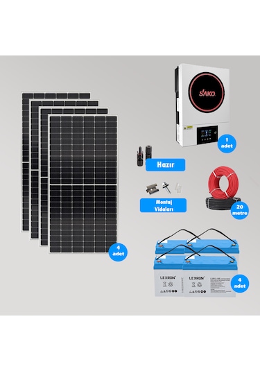 Cks Enerjı 6.2 Kw Hazır Solar Paket Kolay Kurulumm Minimum Paket