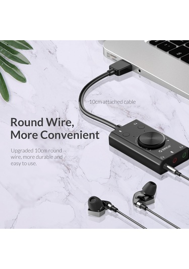 Leezsing Usb Ses Kartı - Bilgisayar Ve Dizüstü İçin Harici Hoparlör Ve Kulaklık Bağlantısı