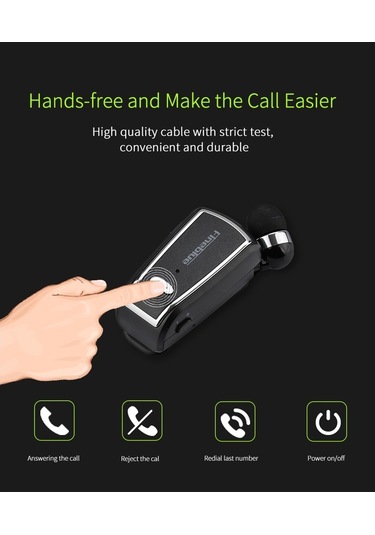 Soulader Kablosuz Mikrofonlu Lavalier Kulaklık - Geri Çekilebilir Tasarım, Hafif Ve Konforlu, Bluetooth Bağlantılı, Şık Ve Pratik