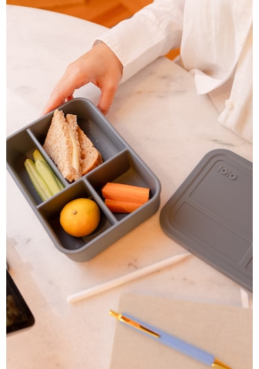 Silikon Beslenme Kutusu Bento - Misty Lilac