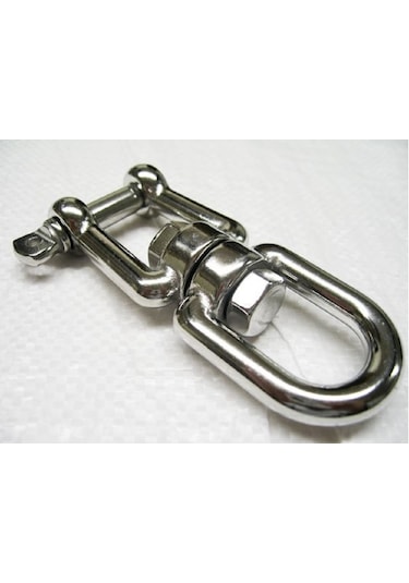 Krom Fırdöndü Kilitli. Paslanmaz Krom. 304 Kalite. Marin Tip 6mm