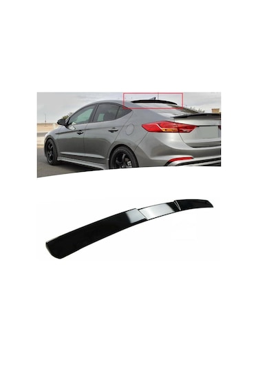 Hyundai Elantra Cam Üstü Piano Black Spoiler 2016-2019