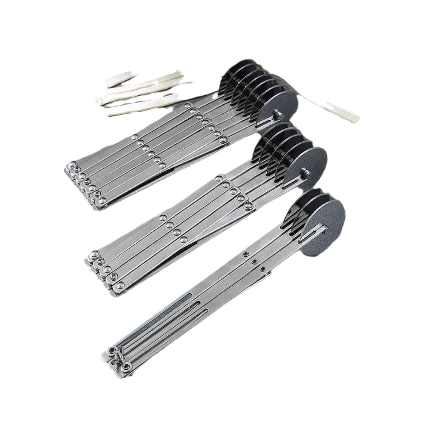 Hombey Pratik Mutfak Aleti: Çelik 5 Tekerlekli Pizza Dilimi, Hamur Kesici Ve Fırın İşleri İçin Çift Uçlu Kaydırmalı Bıçak Diğer