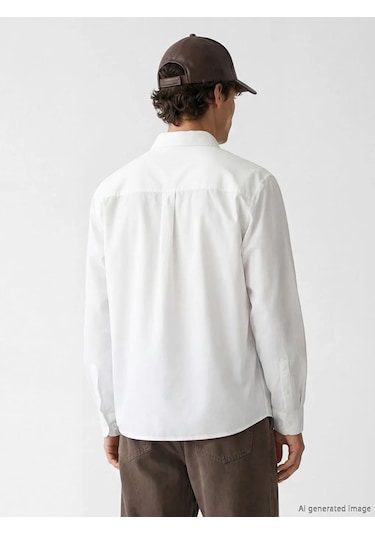 Lc Waikiki Beyaz Loose Fit Oxford Erkek Gömlek