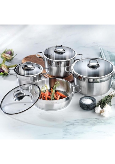 Schafer Vals Çelik Tencere Seti 8 Parça Shf2410