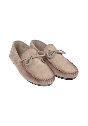 Pullman Hakiki Deri Fiyonklu Erkek Ayakkabı Bm-2041 Vizon Süet