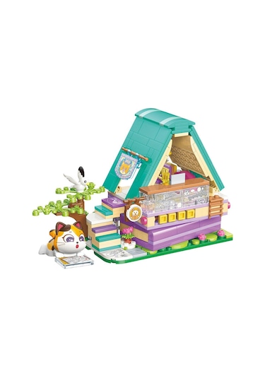 Kp28018 Keeppley Lovely Street - Calico Cat Comic House 324 Parça Yapım Seti