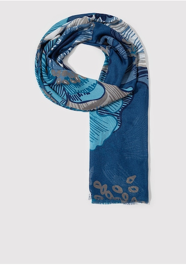 Mavi - Lacivert Şal 1913494-10241 Lacivert