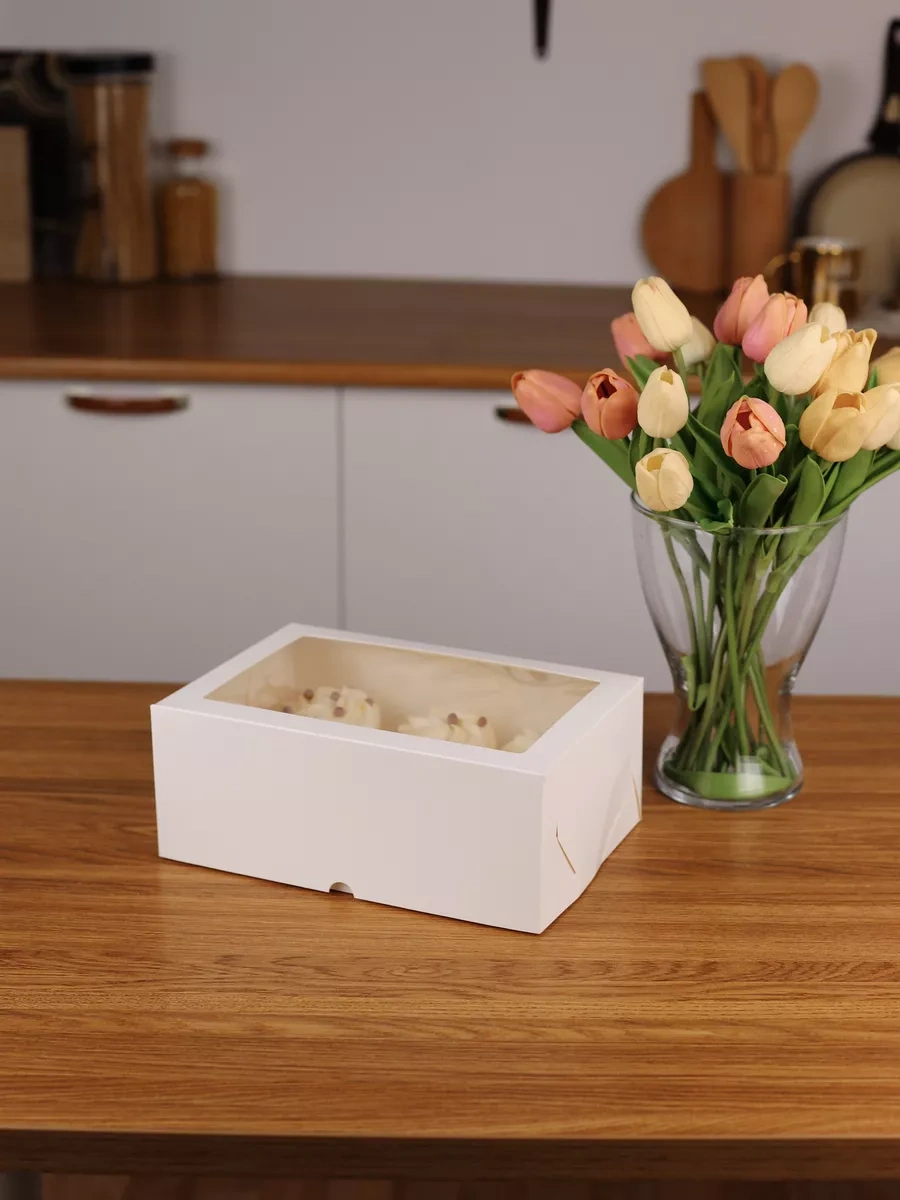 Upakeko 6 Adet Kek Ve Muffin İçin Karton Kutu 171541410