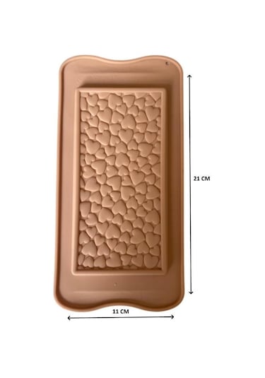 Silikon Çikolata Kalıbı Mini Kalp 21 11 Cm