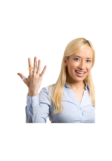 Batmayan İğneli Reiki Sujok Yüzüğü Masaj Stres Esnek Yaylı Akupunktur Yüzük Gümüş Renk Gümüş