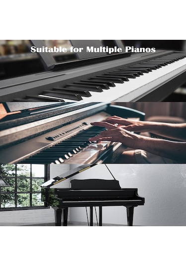 Tenfowee 88 Tuşlu Renkli Silikon Piyano Not Etiketleri: Başlangıçcılar İçin Kolay Kurulumlu, Su Geçirmez, Temizlenebilir Not Rehberi Kutu İçerir Beyaz