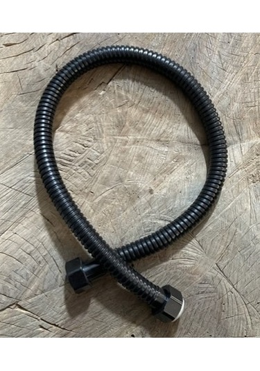 Dmr Siyah Renk Kısa Duş Hortumu Robot Duş Hortumu 58cm Siyah