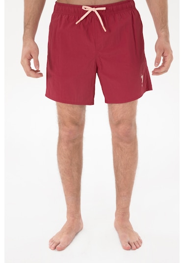 U.s. Polo Assn. Erkek Vişne Deniz Şortu 50300032-vr223 Vişne Bordo