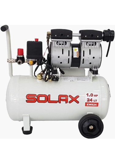 Solax HM0.55JW/24 1 Hp 8 Bar 24 LT Süper Sessiz Hava Kompresörü