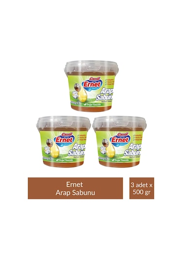 Ernet Sıvı Arap Sabunu Kase 500 Gr X 3 Adet Tekli