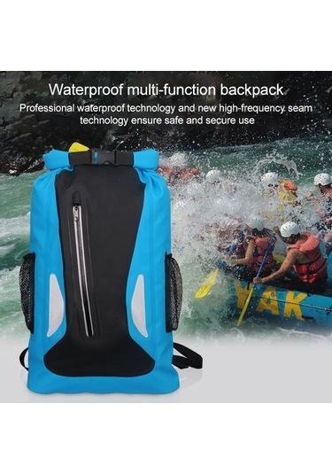 Wondernest Su Geçirmez 2 Omuzlu Kuru Çuval Pvc Varil Çanta, 25l Sarı Sarı